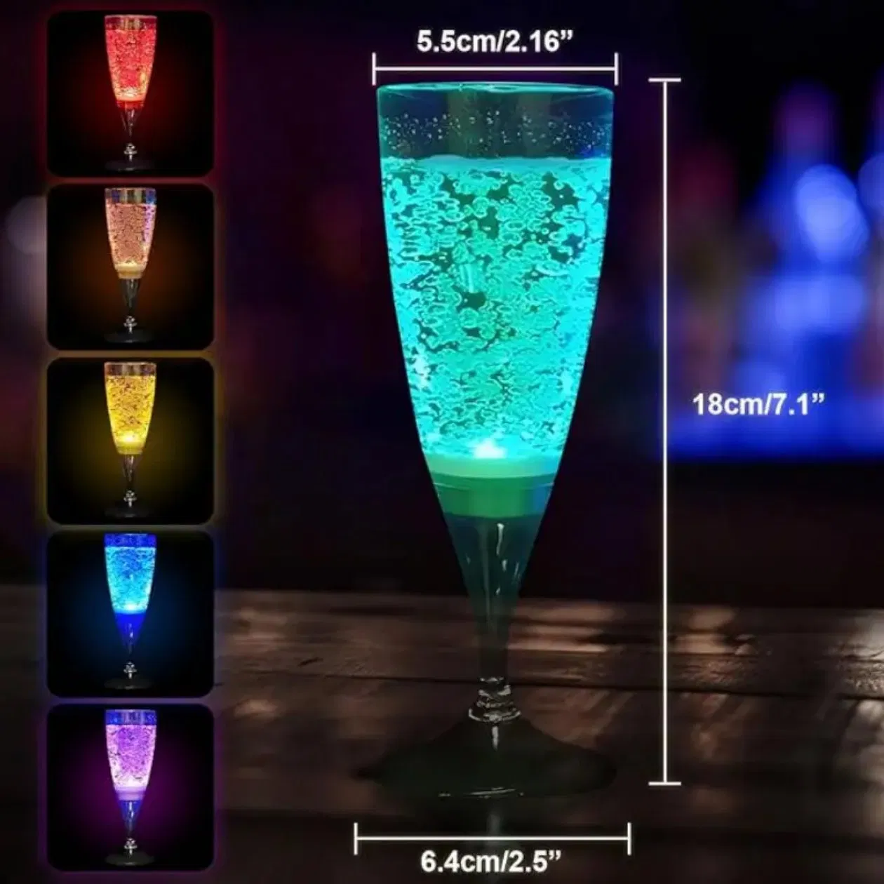 Bar Night Club Party Champagne Cup Wine Glass Drink LED Cup