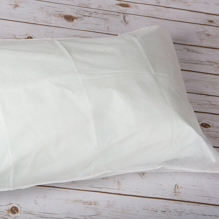 21X30 Inch Hotel/Beauty Use Waterproof Non Woven White Disposable Pillow Case with Inner Flap