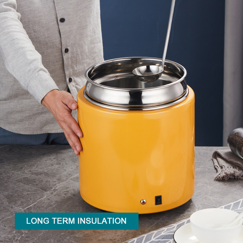 Kitchenware 11L Black Round Catering Best Warmer Electric Hot Insulated Soup Pot