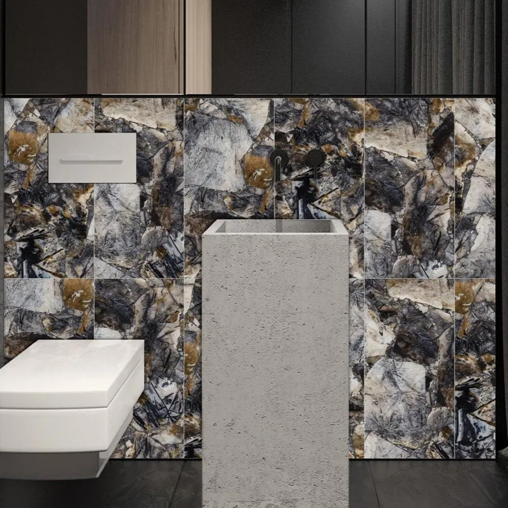 2.3mm Self Adhesive Marble Foam Sticker Roll for Hotel Lobby and Commercial Space Walls