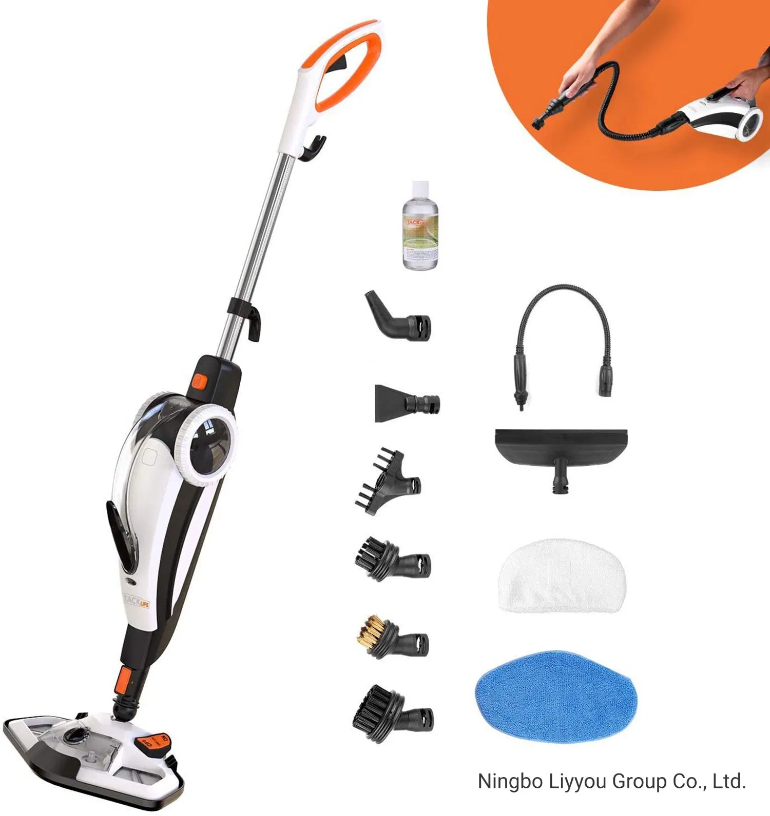 Steam Mop Cleaner, 10 in 1 Convenient Detachable Handheld Steam Cleaner