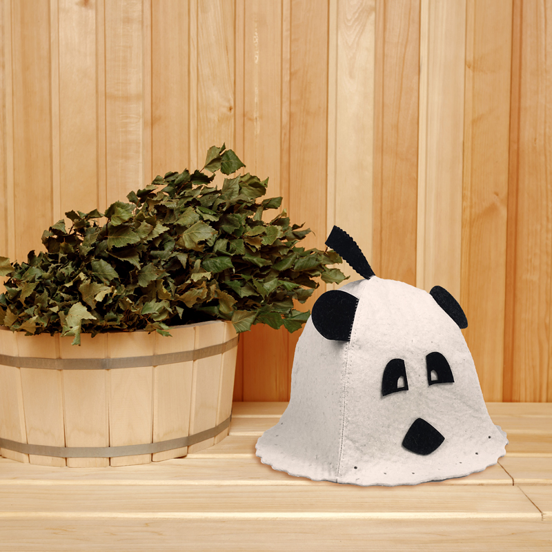 Unisex Wool Felt Smooth Thick Wool Fabric Sauna Hat in Bathing/Steaming.