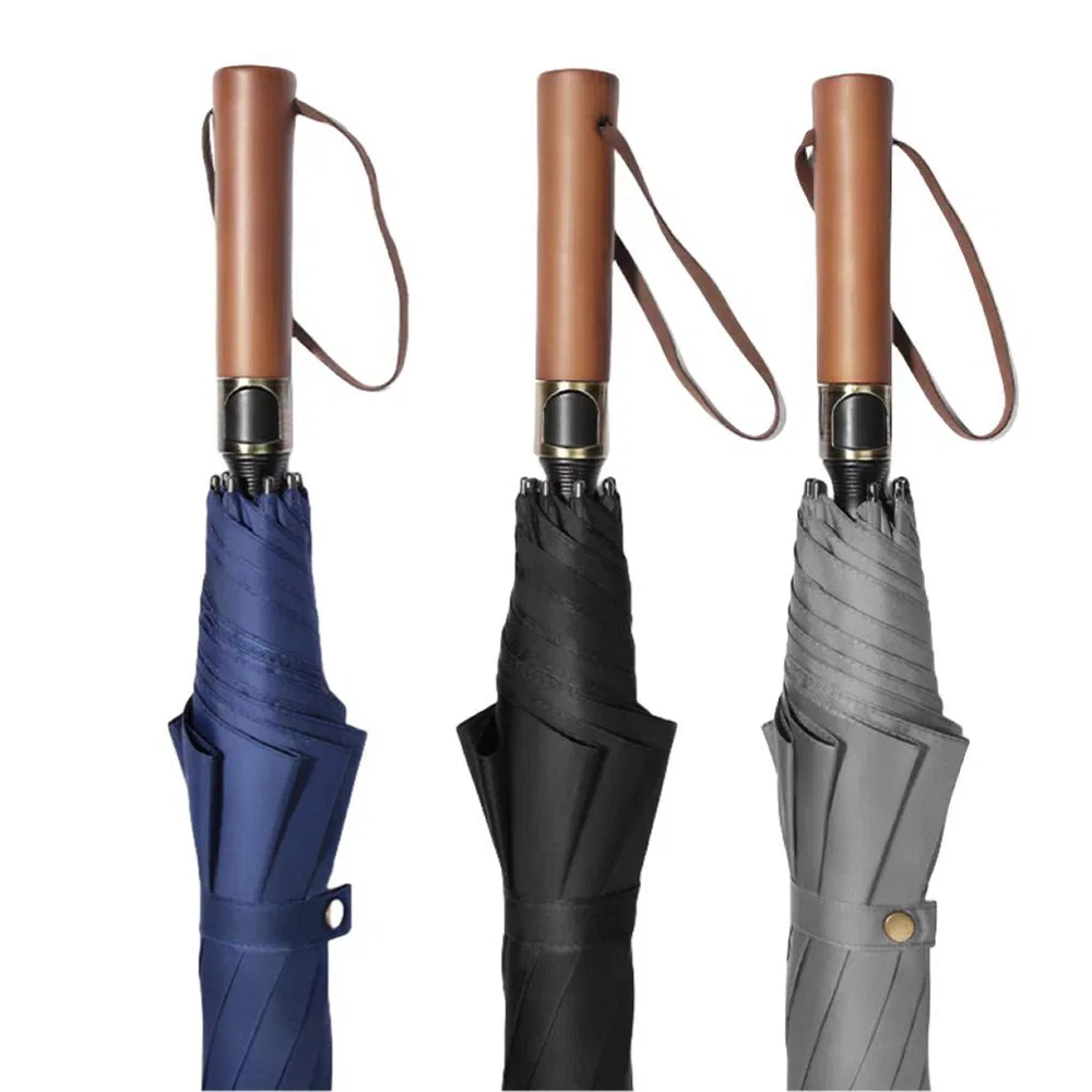 Большая прочная зонт-трость для гольфа с защитой от ультрафиолета