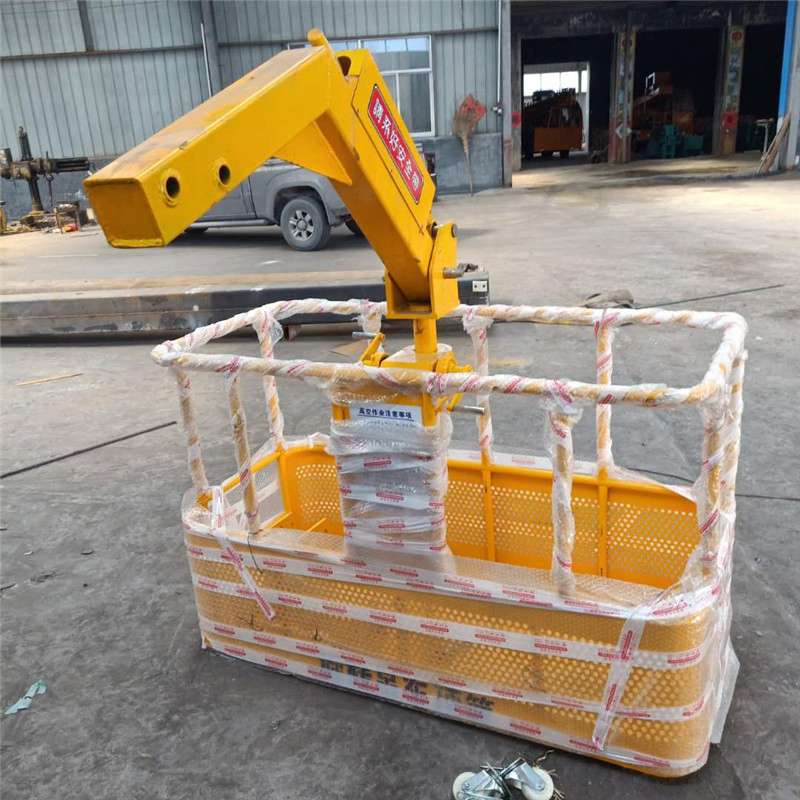 Small High-Rise Operation Crane Can Rotate The Hanging Basket