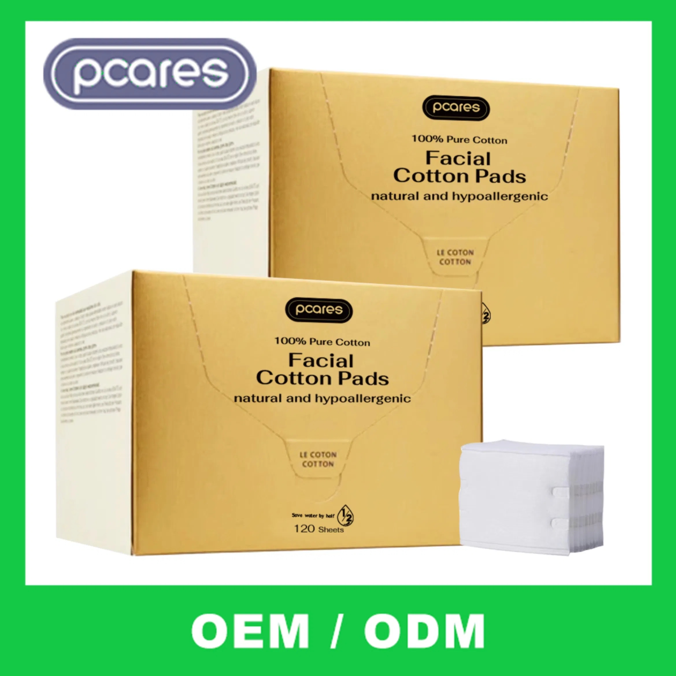 Biodegradable Cotton Facial Tissues Skin Clean Face Towels Disposable Face Towels for Skin Care & Makeup Removal 100PCS