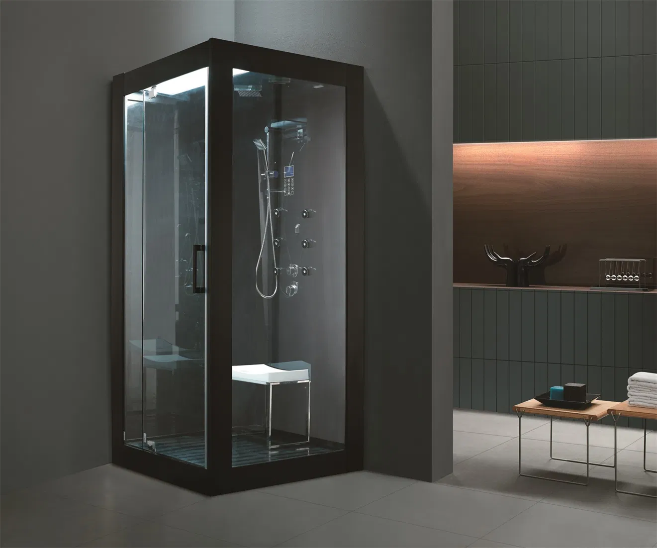 Monalisa Fashion Design Sliding Steam Shower Cabinet Room (M-8283)