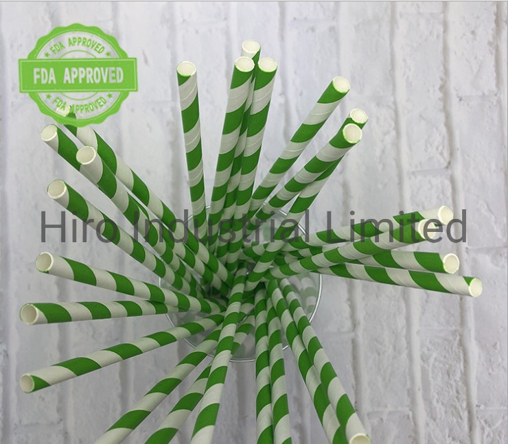 Retro Paper Straws Biodegradable Vintage Drinking Strawfor Christmas