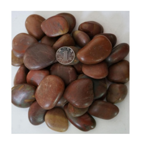 Red Natural River Pebbles Garden Decoration Red Polished Stone Pebble