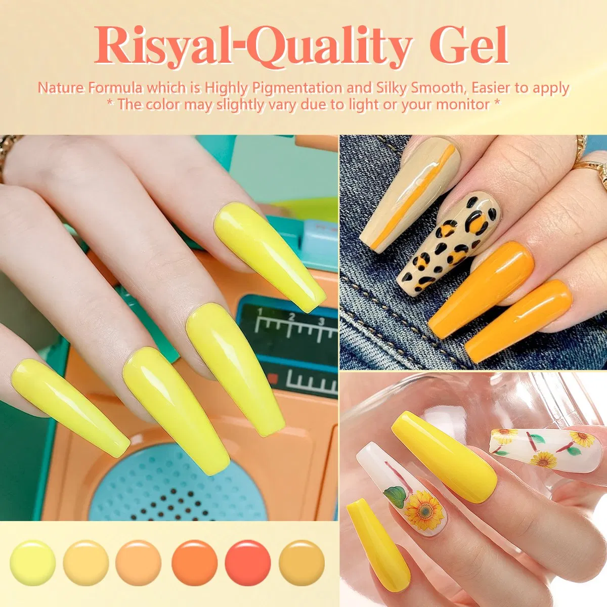 Neon Fluorescent 12 Colors High Pigment UV Gel Nail Polish for Summer Nail Art Salon Professional Manicure Kit