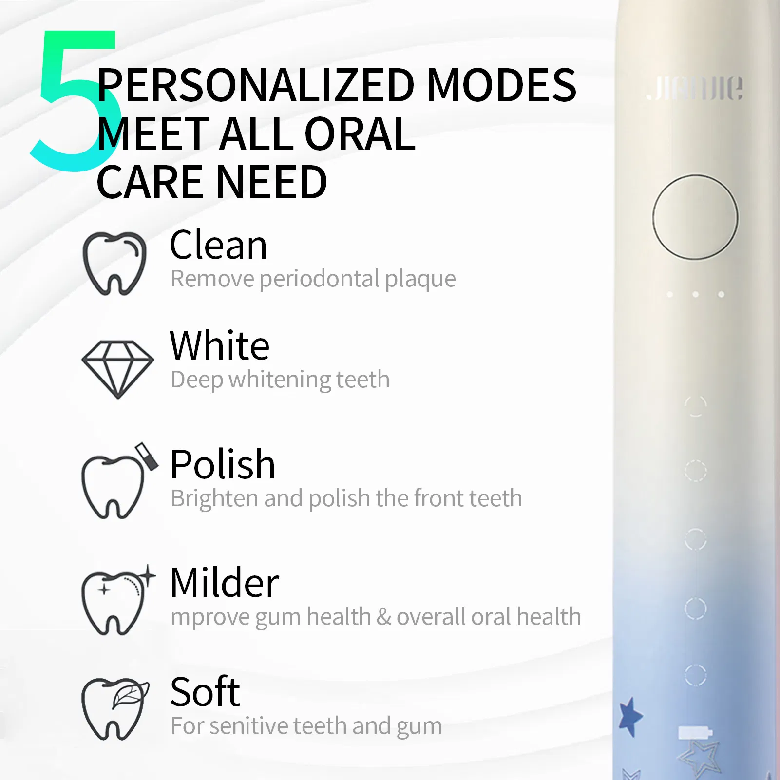 Wholesale Low Price Waterproof Kids Friendly Electric Toothbrush Factory Supplier