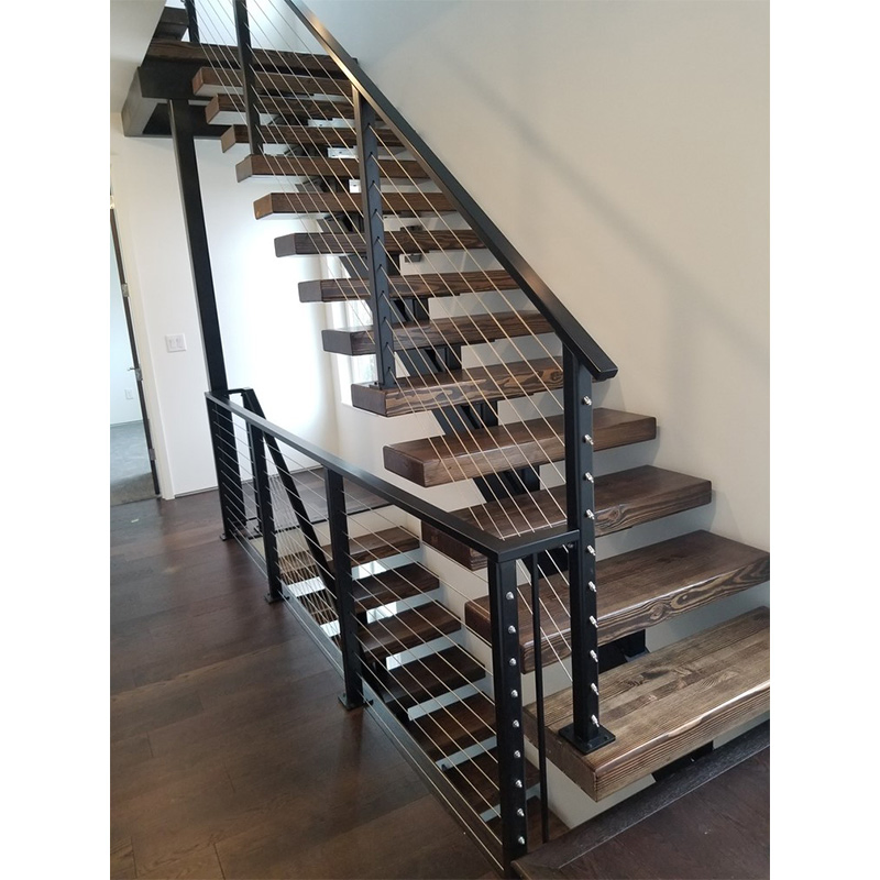 Modern Central Beam Steel Staircase Design