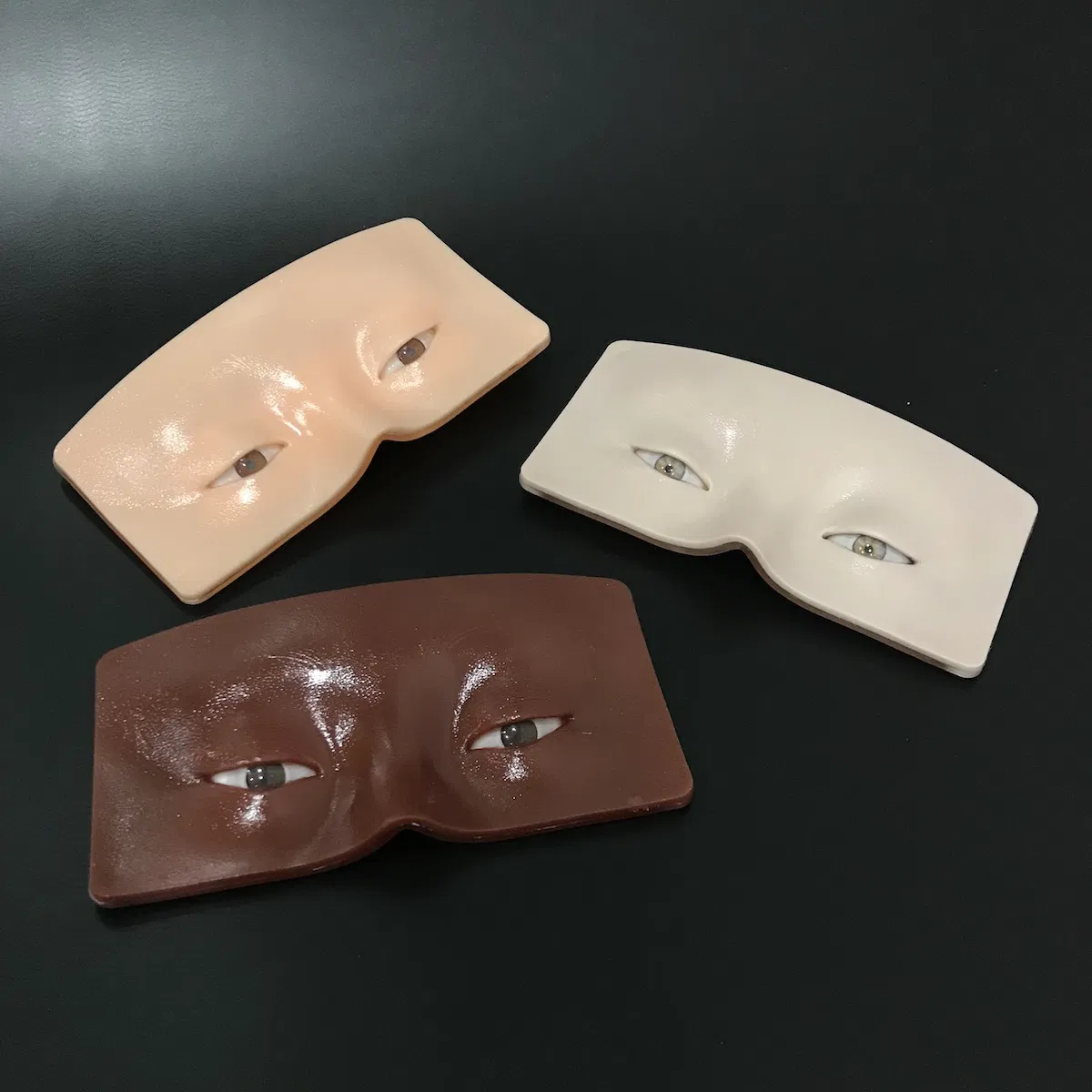 Simulated Face Silicone Makeup Board Reusable Eyebrow Eye Makeup Board Practice