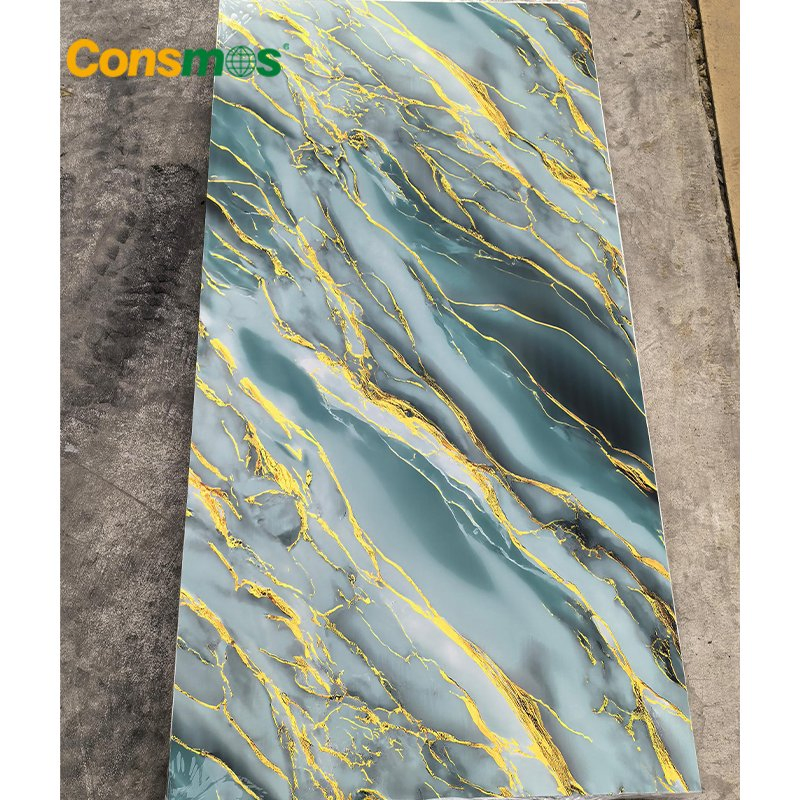 Interior Home Decoration UV Board Faux Laminate Stone Panel PVC Marble Sheet