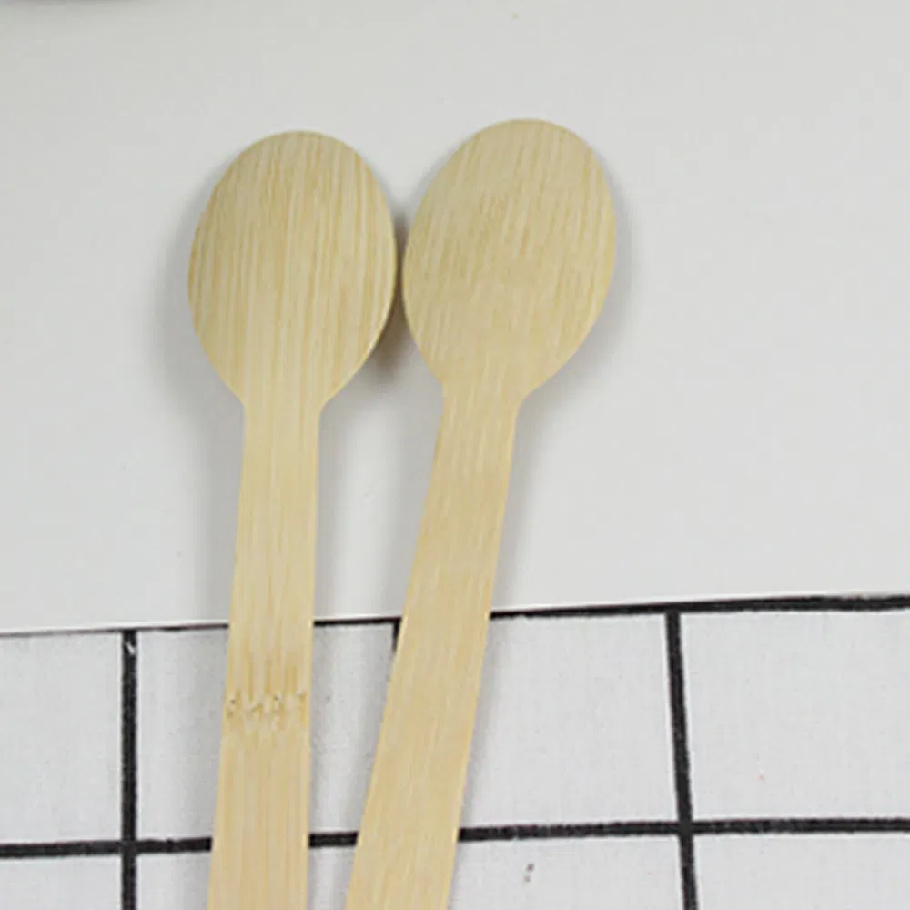 100% Biodegradable Disposable Cutlery 170mm Luxury Bamboo Spoon