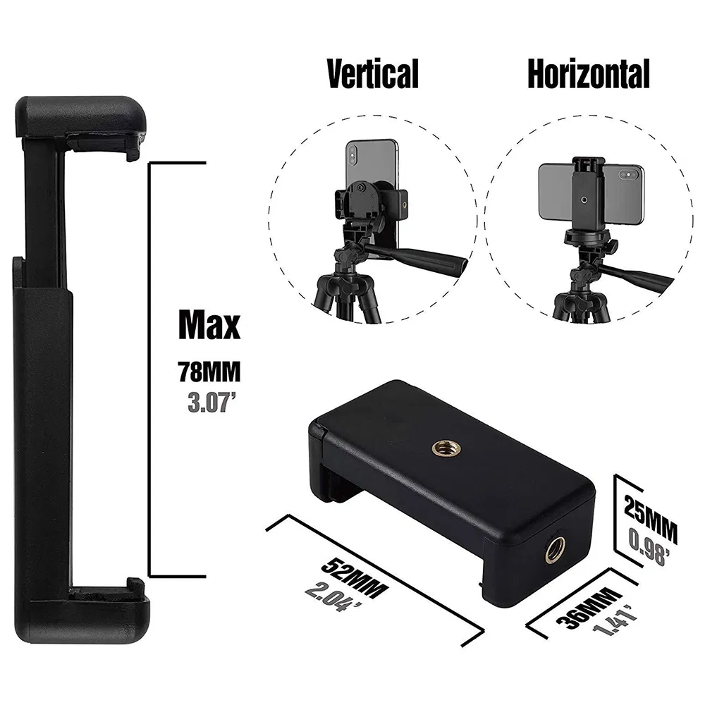 3110 Portable Aluminium Tripod 360-Degreed Horizontal Extendable Bracket Camera Phone Holder with Bluetooth Remote Control - Silver