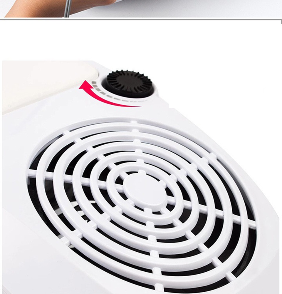 Manicure Nail Vacuum Cleaner Dust Collector Suction Extractor Fan Dust Collector for Nails