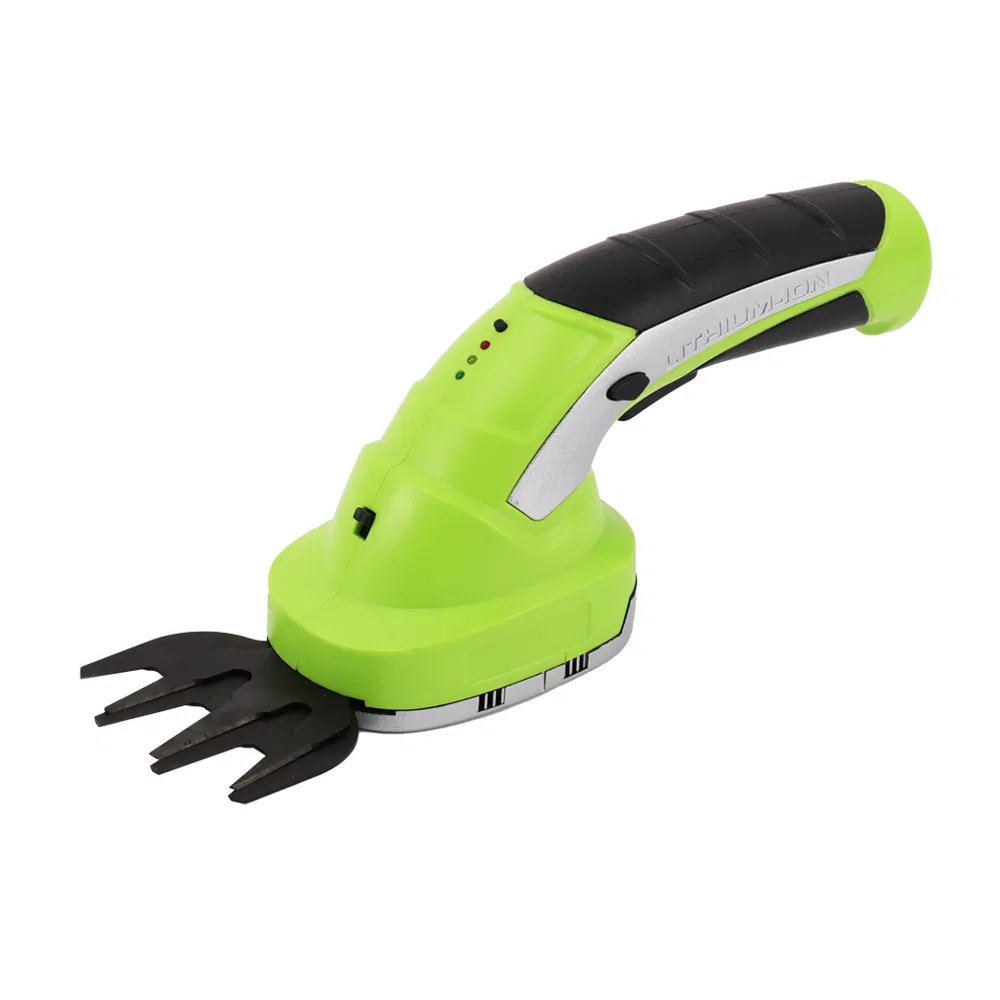 2-in-1cordless Grass Shears, 3.6V Handheld Electric Mini Hedge Trimmer 1100rpm Rass Trimmer Hedge Cutter Clippers