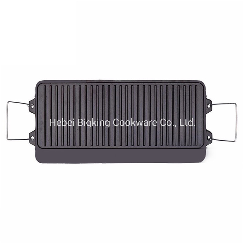 Чугунная гриль-сковорода с антипригарным покрытием