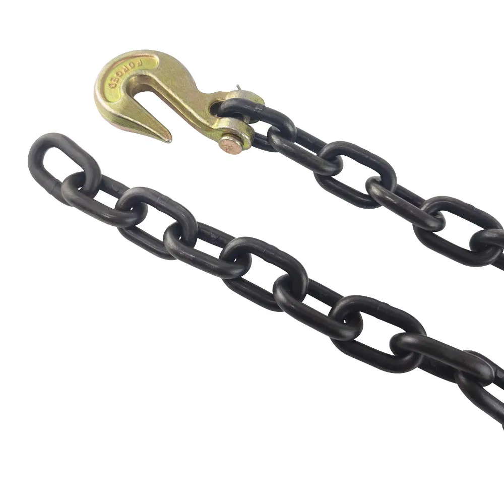 Транспортная цепь G43 с крюком, желтое хромирование