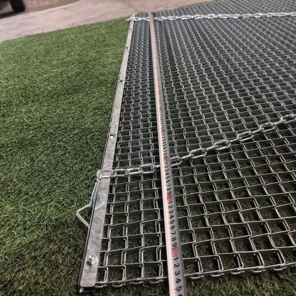 Heavy Duty 6X8FT Chain Harrow Steel Drag Mats for Lawn Leveling