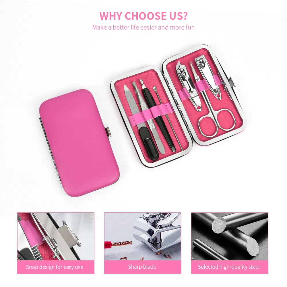Stainless Steel Personal Care Tool Wholesale Nail Art Scissors Clippers Set Pedicure Manicure Kit