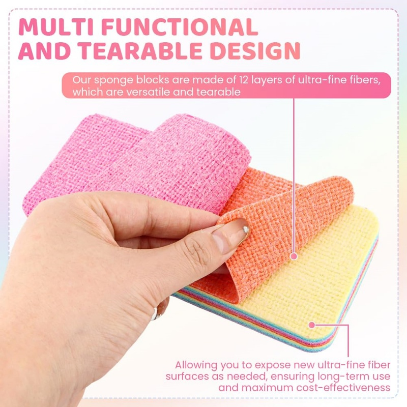 Rainbow Microfiber Cleaning Sponge: Eco Saver for Every Home
