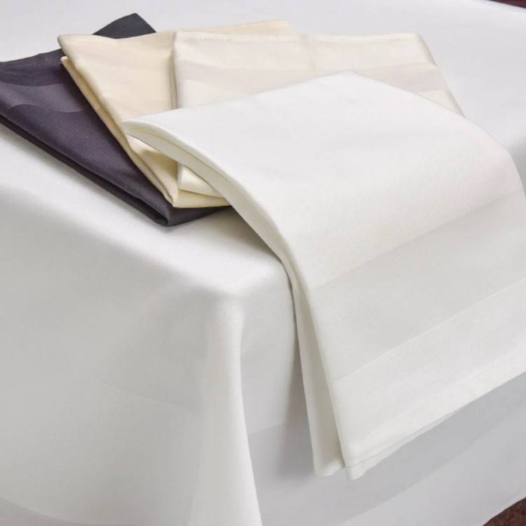 100% Cotton Custom Cloth Non-Disposable 5 Star Modern White Linen Napkins Fabric for Restaurants and Hotels