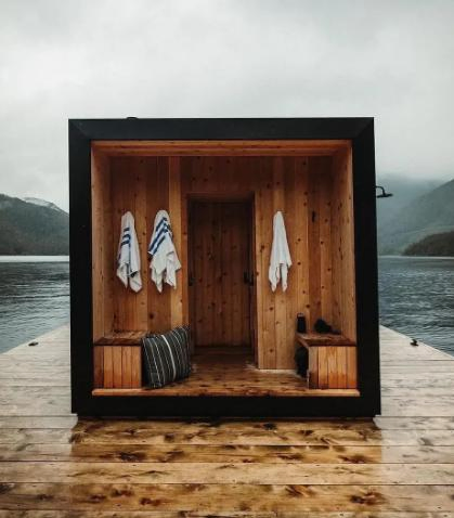 Factory Directly Sells Outdoor Square Wooden Traditional Sauna Cabin