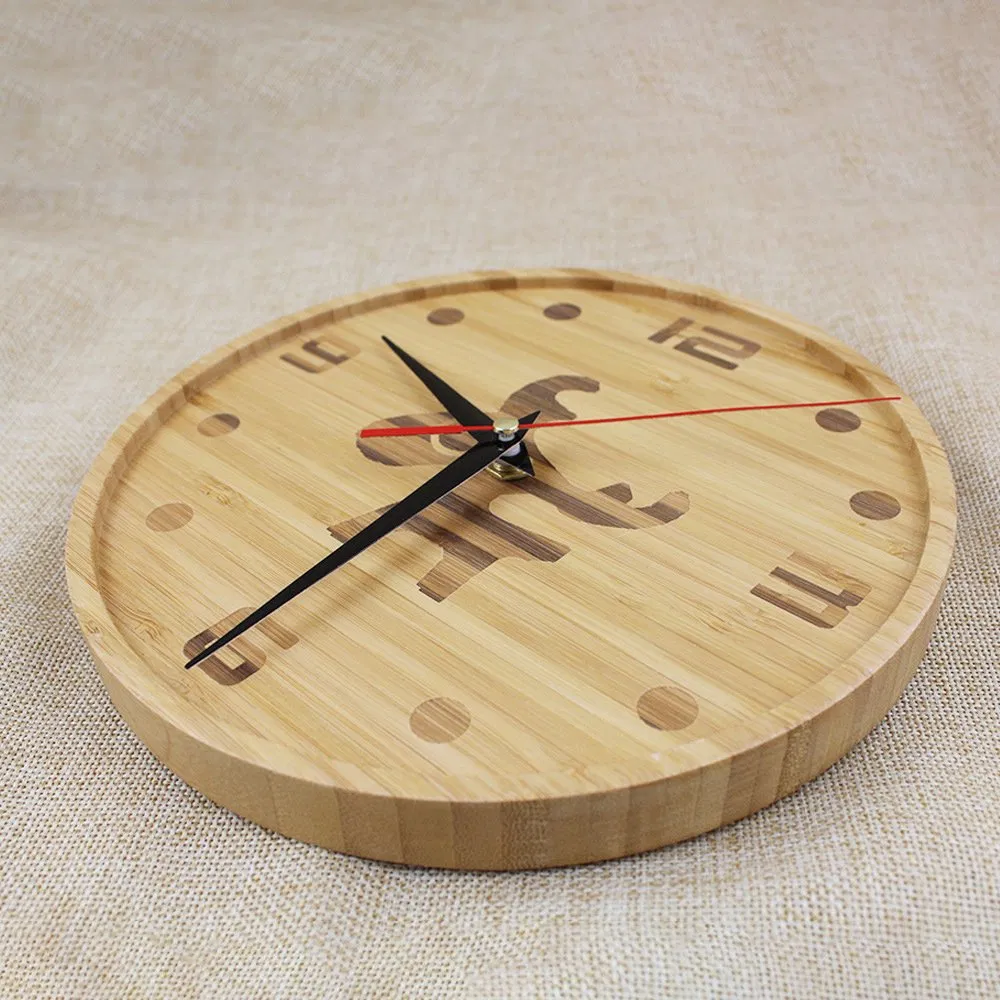 Industrial Unique Wooden Decorative Wall Clock