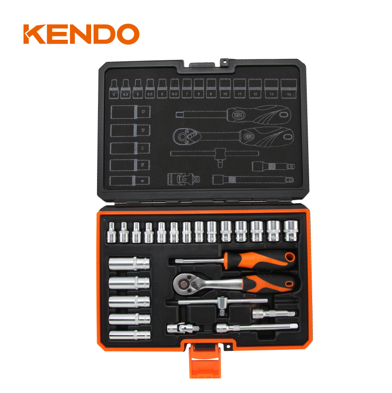 Набор головок Kendo Family 1/4" 25 предметов