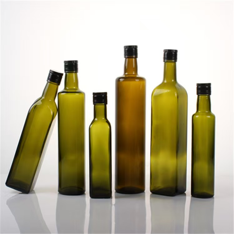 250ml 500ml 750ml 1000ml Green/Amber Glass Olive Oil Vinegar Bottle