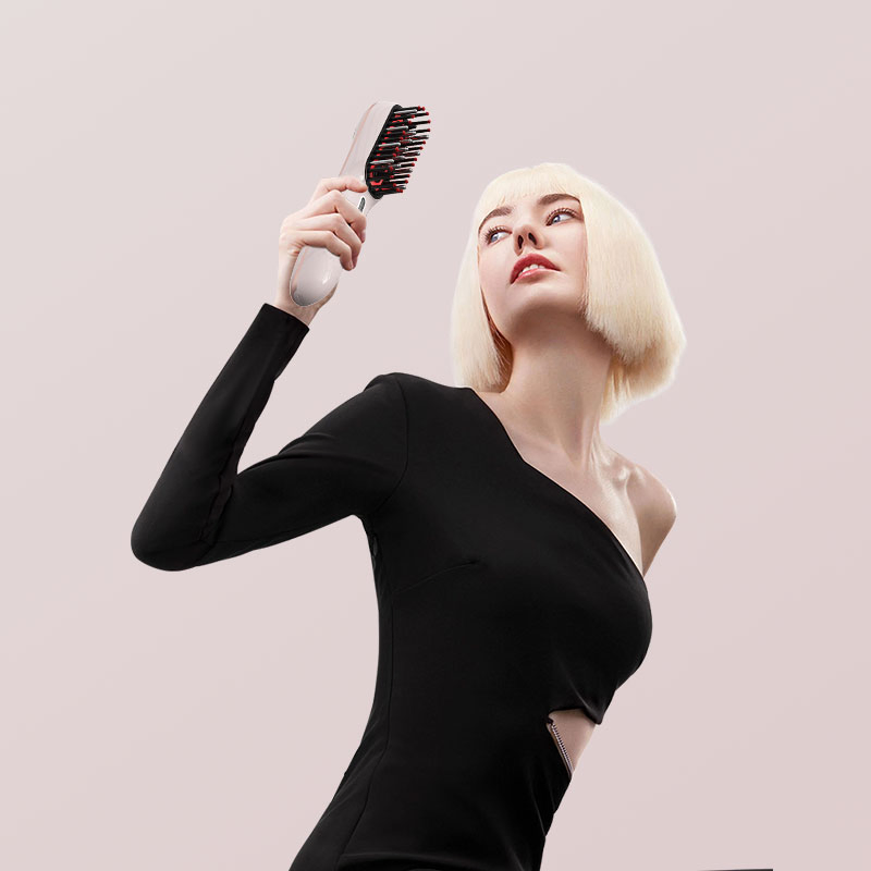 Электрический массажер для кожи головы с красным светом