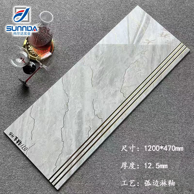 Stait Step Floor Tiles Marble Stone Designs House Hotel Plated Gold Surface