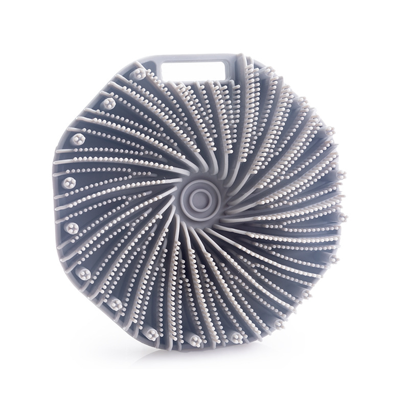 Renewable Solid Pure Silicone Baby Bath Back Brushes Body Skin Care Scrubber Massage Shower Brush