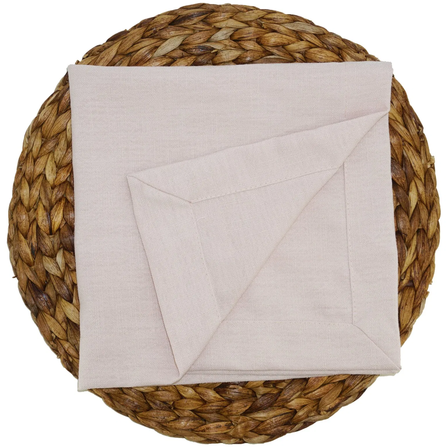 Poetic Blossom Linen Like Solid Slub Texture Napkins Table Napkin