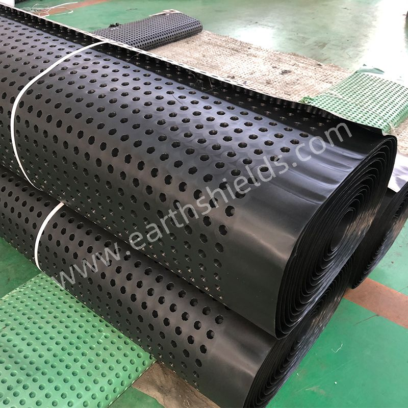 HDPE Plastic Waterproof Black Color Dimpled Drainage Sheet Drainage Board