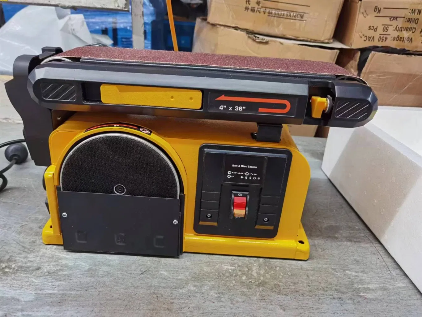 Efficient Industrial Metal Grinding Belt Disc Sander for Metalwork