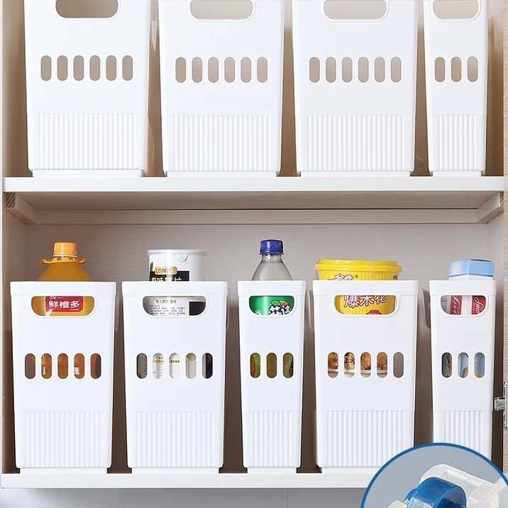 Kitchen Storage Office Folder Handle Plastic Transparent Upright