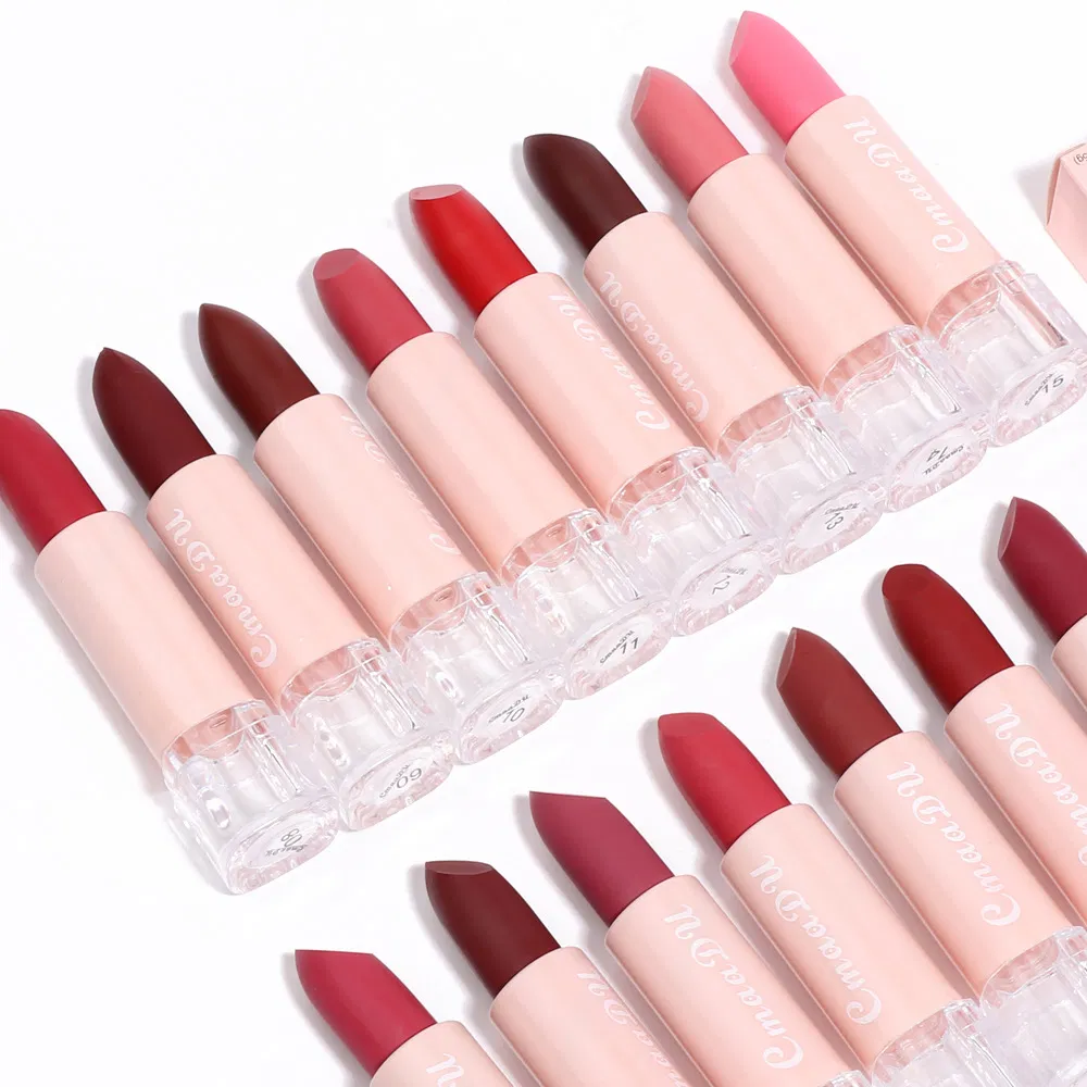 Long-Lasting Matte Lip Gloss with Glossy Finish Cream Mineral Makeup Velvet Lip Color Rendering