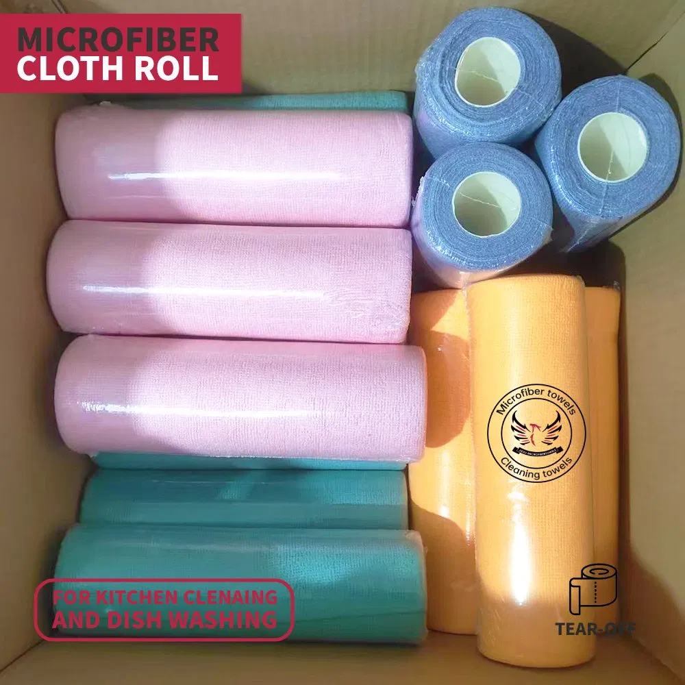 Microfiber Cloth Roll Towel for Kitchen Cleaning, Dish Washing