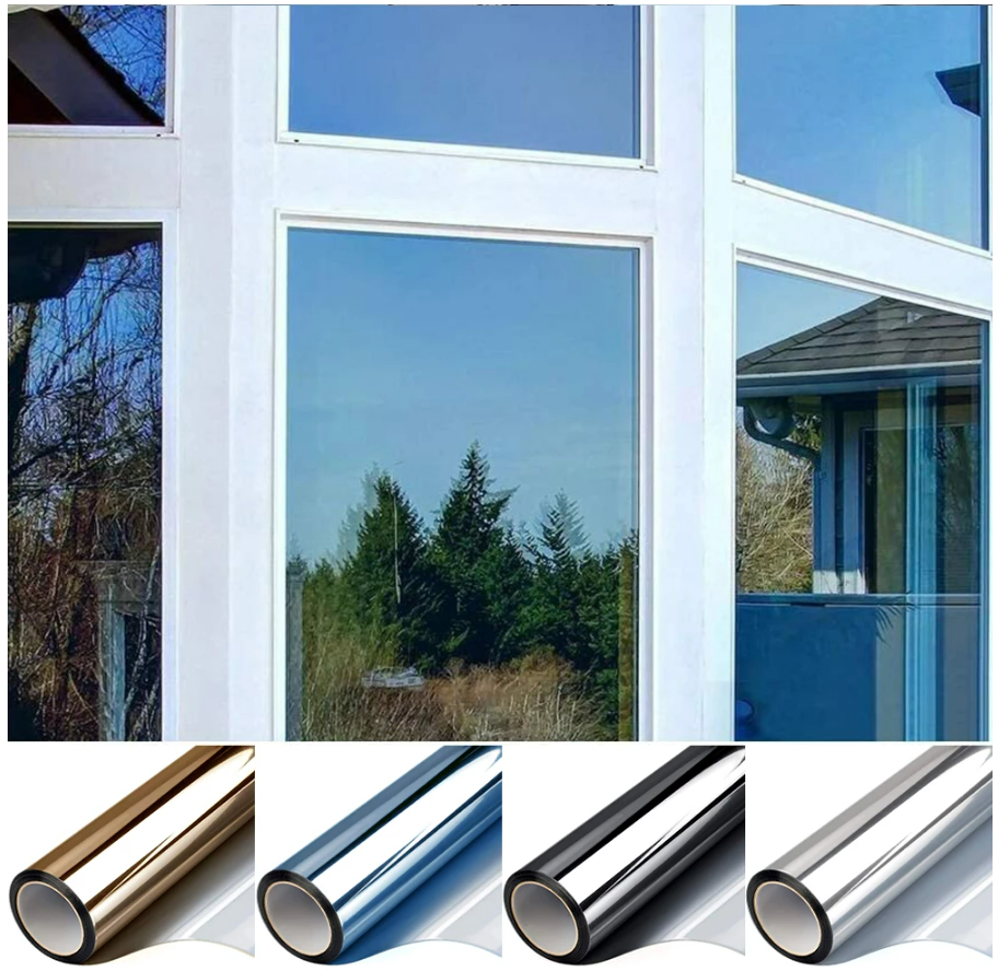 Glass Window Film One Way Privacy Reflective Film for Architectural Decoration