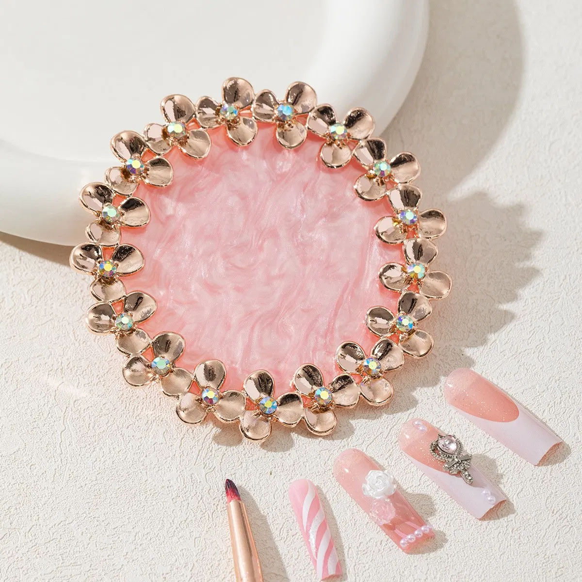 Nail Color Palette Mixing Drawing Paint Manicure Tool Nail Art Display Board