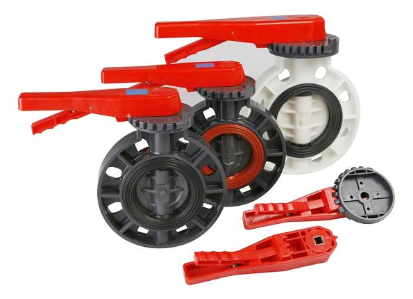 High Quality Plastic DIN ANSI JIS Standard PVC Manual Handle Butterfly Valve Level UPVC Wafer Worm Gear Non Actuator Butterfly Valve for Water Supply