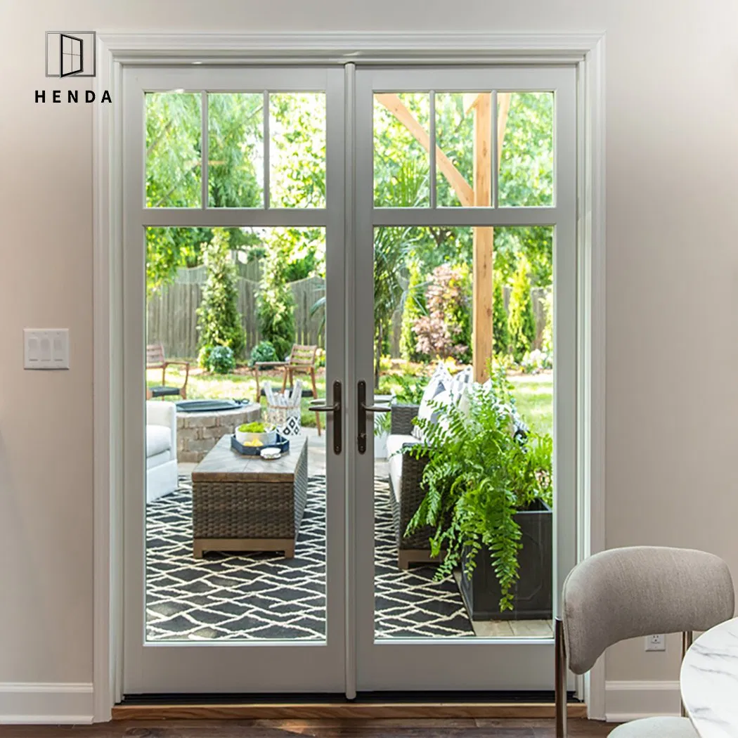 Распашная дверь из UPVC со стеклом