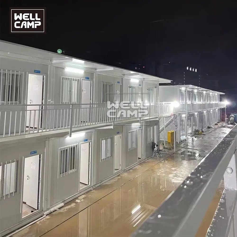 Wellcamp Prefabricated Mobile Flat Pack Worker Accommodation Container House for Office