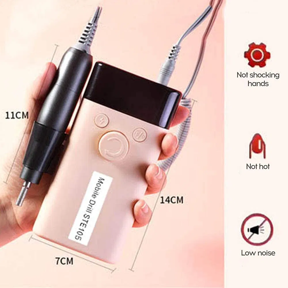 Portable Efile Nail Drill for Polishing Tools for Home and Salon Use