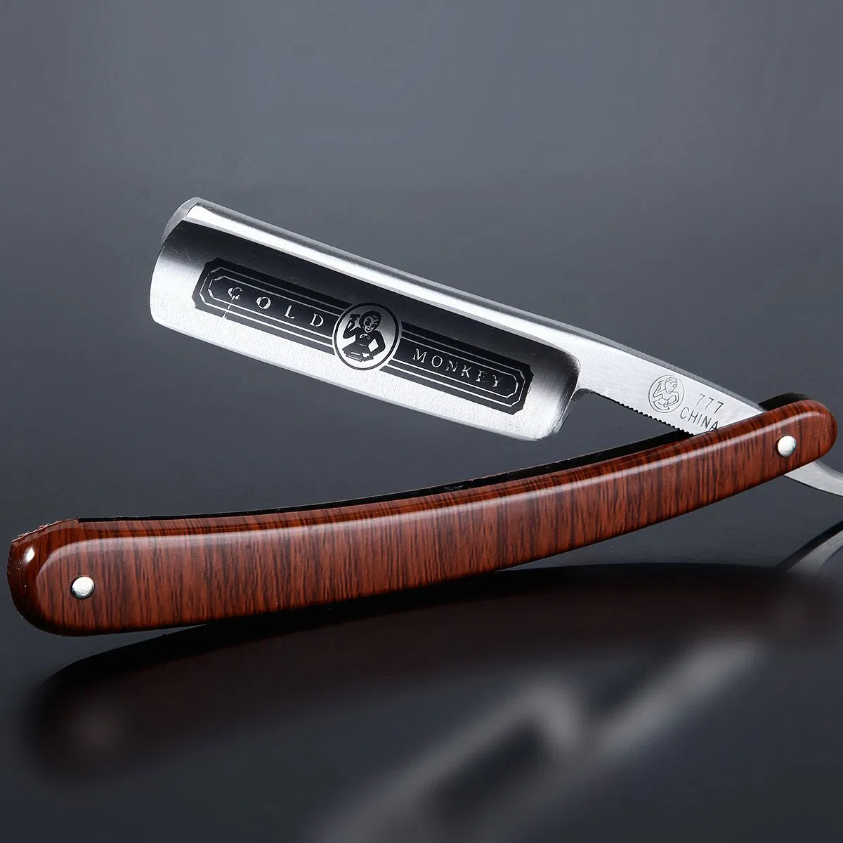Private Label Stainless Steel Straight Men Barber Shaving Razor