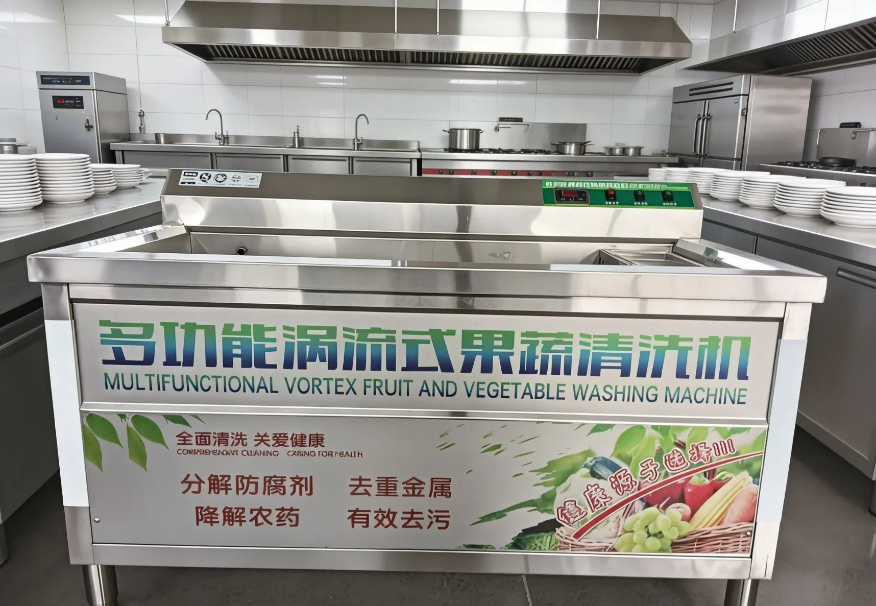 Commercial Disinfection Bubble Vegetable Washing Machine (1000*800*970)