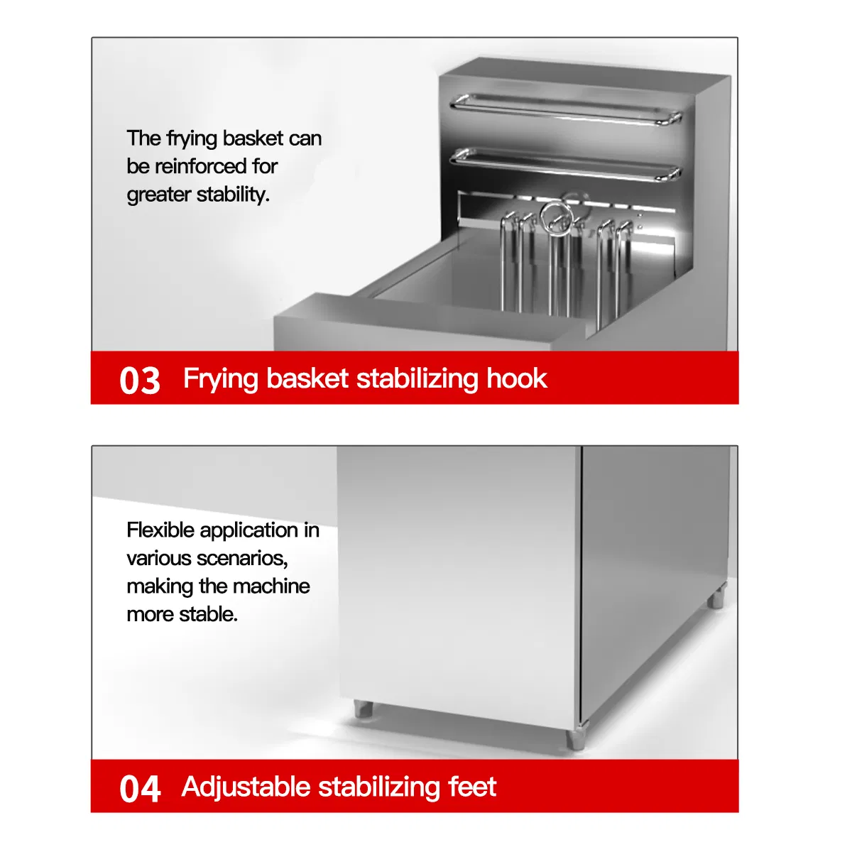 Professional Commercial Fried Chicken and French Fries Fryer Industrial Deep Fryer