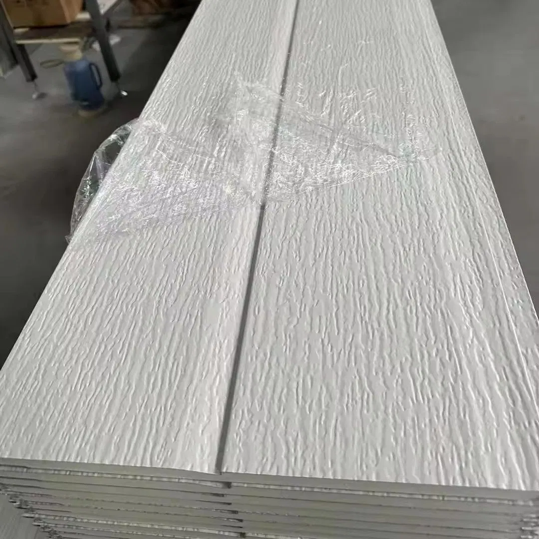 Insulated Exterior Siding Decorative Exterior Metal Fireproof PU Sandwich Foam Board Polyurethane Wall Panel